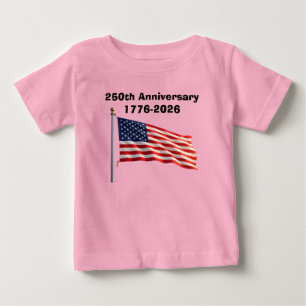 Camiseta De Bebé Recuerdo Patriótico del 250 Aniversario de EE. UU.