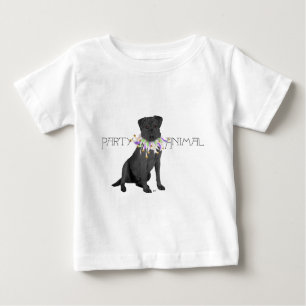 Camiseta De Bebé Recuperador de Labrador Animal Fiesta Negro