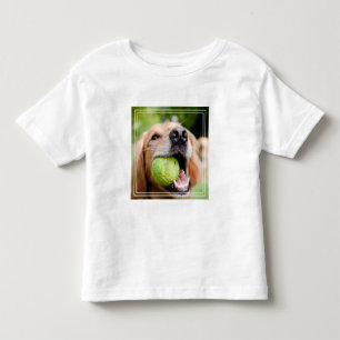 Camiseta De Bebé Recuperador de oro con bola de tenis