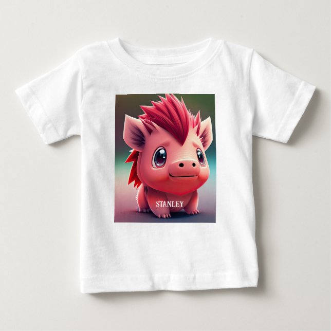 Camiseta De Bebé Red BABY Razorback (Anverso)