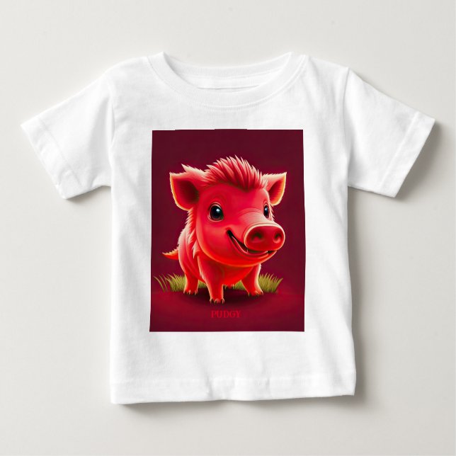 Camiseta De Bebé Red BABY Razorback (Anverso)