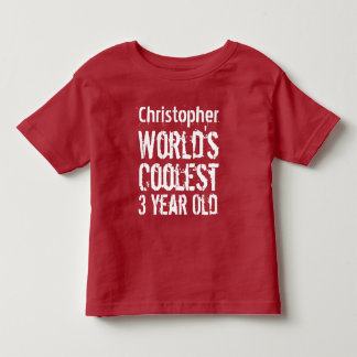 Camiseta De Bebé RED de 3 años, la más fría del mundo