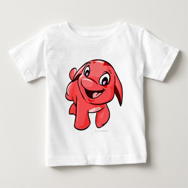 Camiseta De Bebé Red de Pooogle (Anverso)
