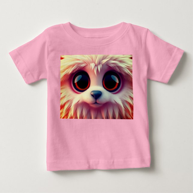 Camiseta De Bebé Red Flame Cuty (Anverso)