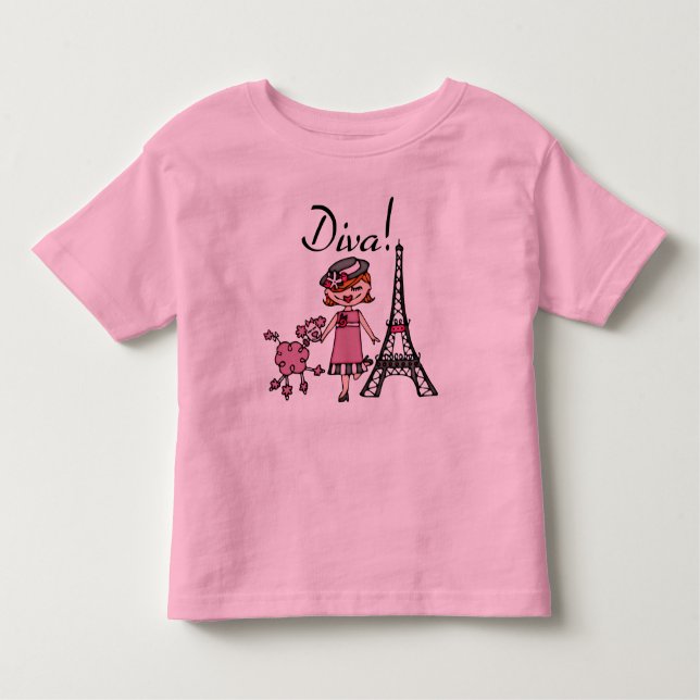 Camiseta De Bebé Red Hair Diva (Anverso)