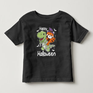 Camiseta De Bebé Red Panda Happy Halloween T-rex Mummy Costume