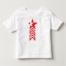 Camiseta De Bebé Red Star with Chevron Arrows