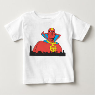 Camiseta De Bebé Red Tornado Detrás De Cityscape