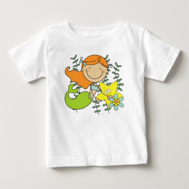 Camiseta De Bebé Redhead Mermaid (Anverso)