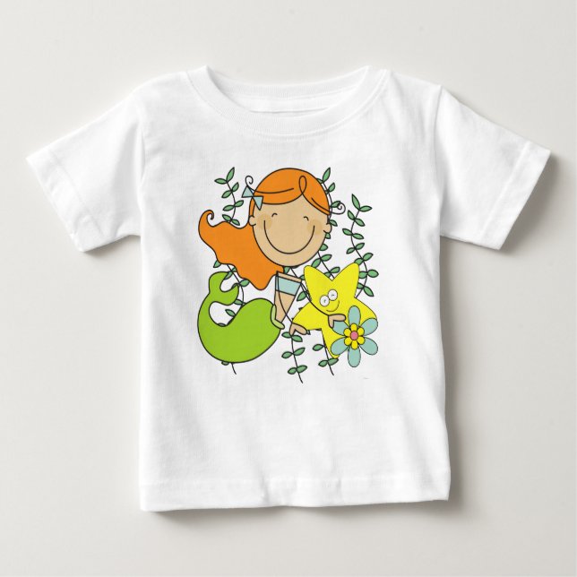 Camiseta De Bebé Redhead Mermaid (Anverso)