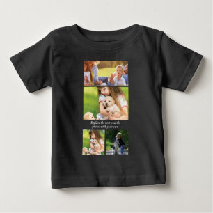 Camiseta De Bebé Reemplazar texto y fotos con el suyo