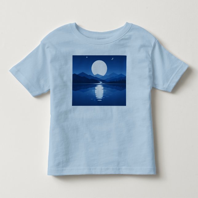 Camiseta De Bebé Reflejos a la luz de la luna (Anverso)