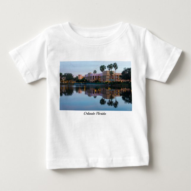 Camiseta De Bebé Reflejos del Resort de Tarde (Anverso)