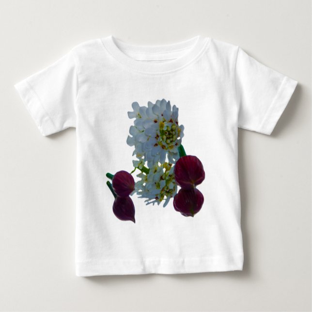 Camiseta De Bebé Reflejos Florales (Anverso)