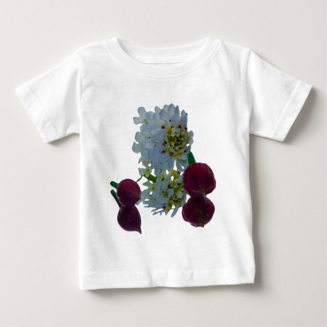 Camiseta De Bebé Reflexiones florales (Anverso)