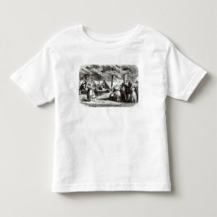 Camiseta De Bebé Refugiados meridionales encamping en las maderas