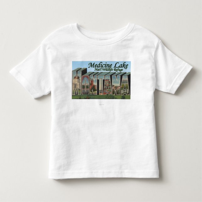 Camiseta De Bebé Refugio nacional del lago medicine, Montana (Anverso)