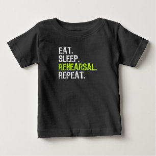 Camiseta De Bebé Regalo de actor de repetición de ensayo de sueño d