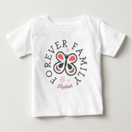 Camiseta De Bebé Regalo de adopción de mariposa rosada para toda la