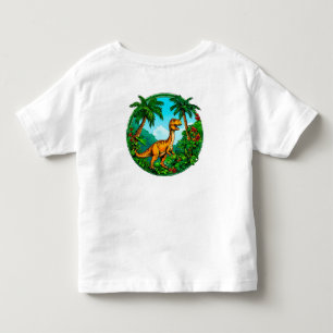 Camiseta De Bebé 🦖 Regalo de aventura en la selva de dinosaurio li