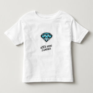 Camiseta De Bebé Regalo de boda Blue Diamond Regalo de despedida de