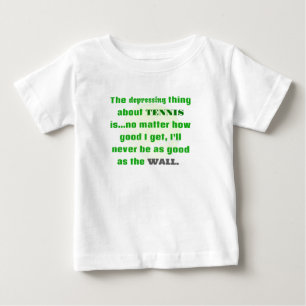 Camiseta De Bebé Regalo de Chiste de tenis para las risas