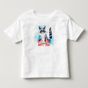 Camiseta De Bebé Regalo de cumpleaños de Cute Raccoon