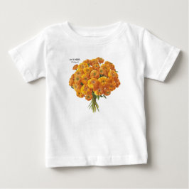 Camiseta De Bebé Regalo de cumpleaños de Marigold de Octubre en el 