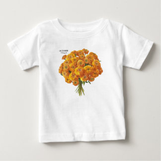 Camiseta De Bebé Regalo de cumpleaños de Marigold de Octubre en el