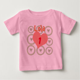 Camiseta De Bebé Regalo de cumpleaños para bebé Pretty Bow Holiday