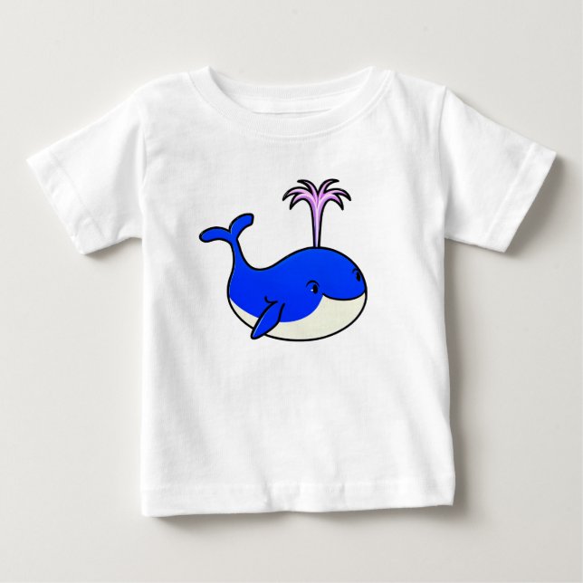 Camiseta De Bebé 🐬 Regalo de delfín bebé de dibujos animados adora (Anverso)