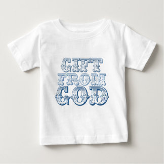 Camiseta De Bebé REGALO DE DIOS en azul