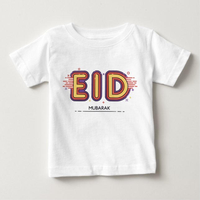 Camiseta De Bebé Regalo de Eid Mubarak: Nuestro Premium Eid Mubarak (Anverso)