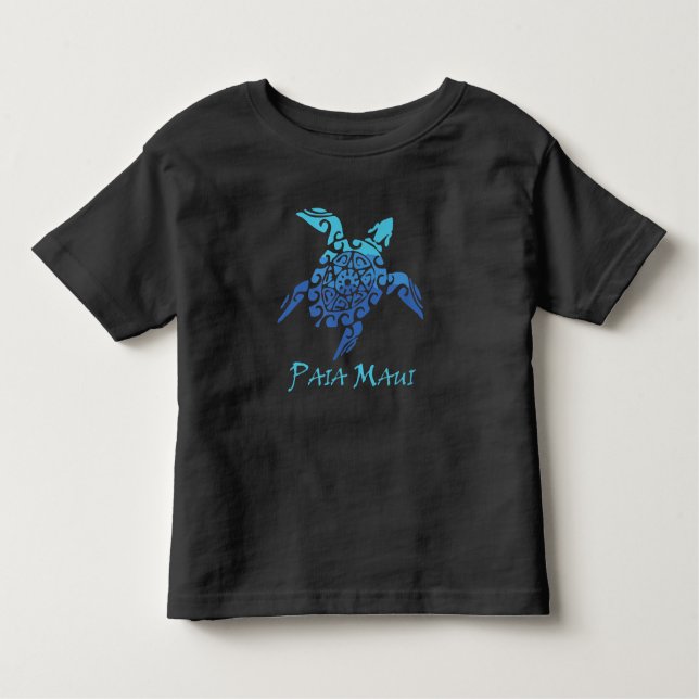 Camiseta De Bebé Regalo de estilo polinesio de la tortuga tribal Pa (Anverso)