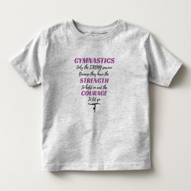 Camiseta De Bebé Regalo de gimnasia Los fuertes sobreviven Regalo d (Anverso)