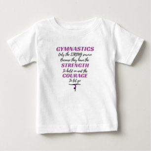 Camiseta De Bebé Regalo de Gimnasia Los Fuertes Sobreviven Regalo d