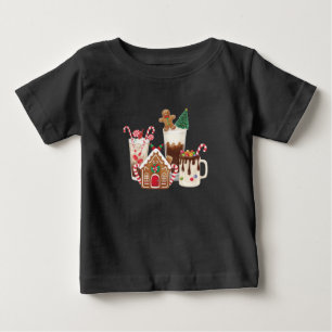 Camiseta De Bebé Regalo de Navidad de café de jengibre Xmas 