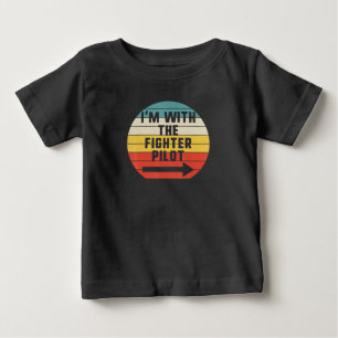 Camiseta De Bebé Regalo de pareja de combate piloto de combate Hall