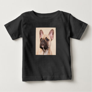 Camiseta De Bebé Regalo de perro   Bulldog francés con cara pobre