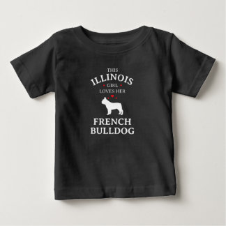 Camiseta De Bebé Regalo de Perro | Esta Chica de Illinois Ama a Su