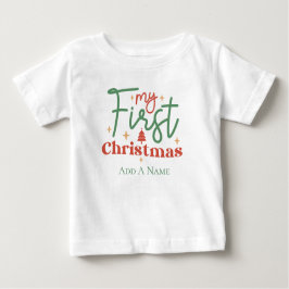 Camiseta De Bebé Regalo de primer Navidad para bebés recién nacidos