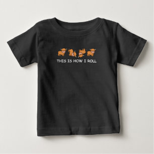 Camiseta De Bebé Regalo de vaca escocés en Highland