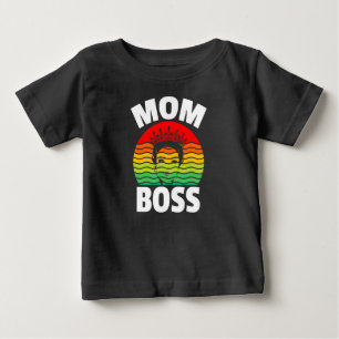 Camiseta De Bebé Regalo del Día de la Madre del Jefe de la Mamá-666