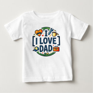 Camiseta De Bebé Regalo divertido para bebé recién nacido   Amo a p