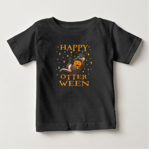 Camiseta De Bebé Regalo Otter  Feliz Halloween de Otter Cuestible