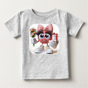 Camiseta De Bebé Regalo para Mamá, Emoji, por Natasha Us  