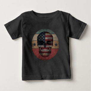 CAMISETA DE BEBÉ REGALO PATRIÓTICO BANDERA DE ESTADOS UNIDOS CALAVE