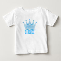 Regalo personalizado de niño de la corona del prín