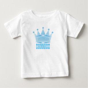 Camiseta De Bebé Regalo personalizado de niño de la corona del prín