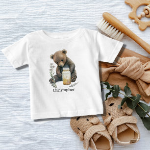 Camiseta De Bebé Regalo personalizado de osito de bebé para niño